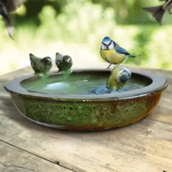 Vogelbadje Rond Groen