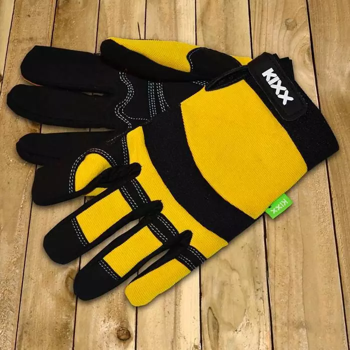 Kixx Tuinhandschoenen Yello-Black 1 Kixx Tuinhandschoenen Yello-Black