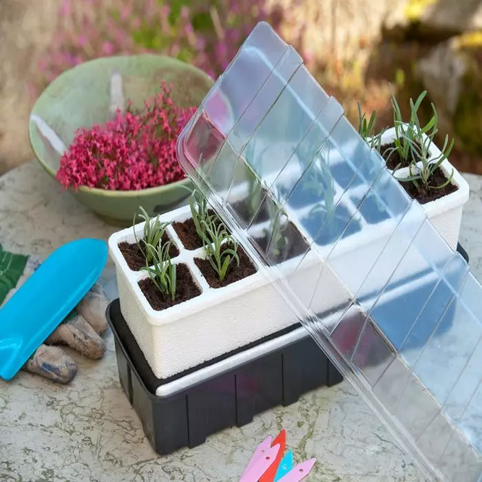 Kweekbakset + Uitduwpl. + Capillaire Mat 1 Kweekbakset + Uitduwpl. + Capillaire Mat