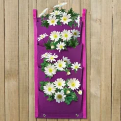 Plantentas Vilt Paars Met 4 Zakken