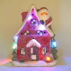 Kersthuisje Met Kerstman