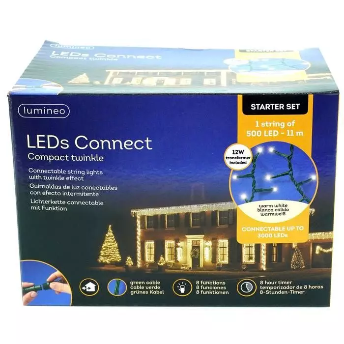 LEDs Connect Starter Kit (11m - 500 Lampjes) 1 LEDs Connect Starter Kit (11m - 500 Lampjes)
