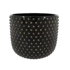 Pot Bolino Glimmend Zwart 21 Cm