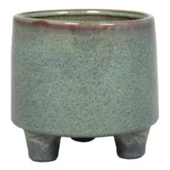 Pot Op Voet Blauw 12 Cm