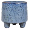 Pot Op Voet Levendig Blauw 14 Cm