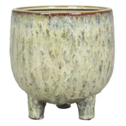 Pot Op Voet Sierra Crème 18 Cm