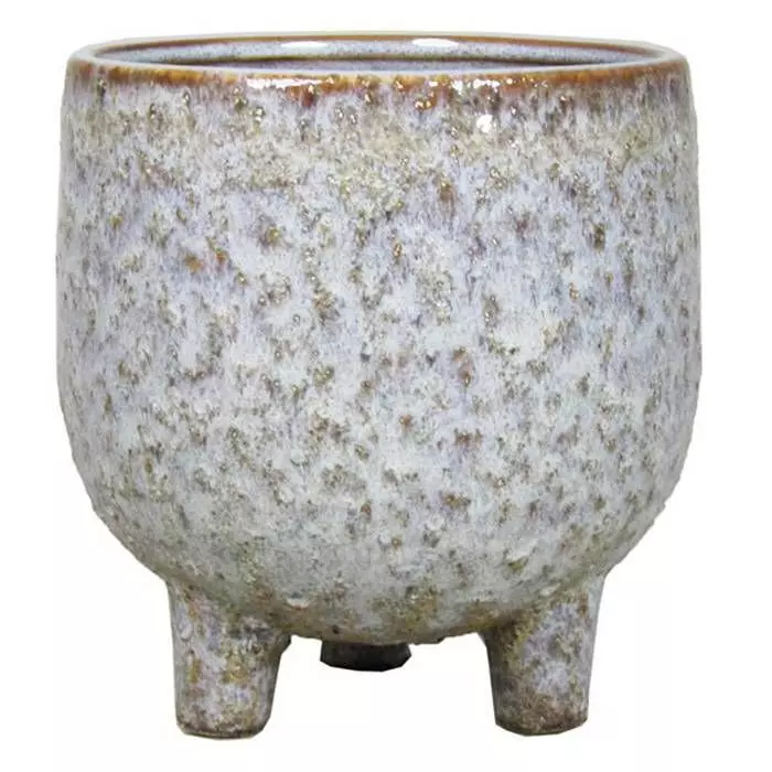 Pot Op Voet Sierra Levendig Grijs 15cm 1 Pot Op Voet Sierra Levendig Grijs 15cm