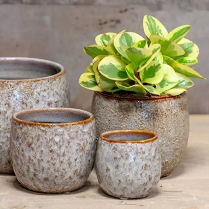 Pot Sierra Levendig Grijs 11 Cm 2 Pot Sierra Levendig Grijs 11 Cm - Afbeelding 2